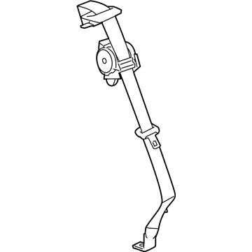 GM 19256452 Lap & Shoulder Belt, Rear Center 19256452 GM Lap & Shoulder Belt, Rear Center Illustration 1 of 1