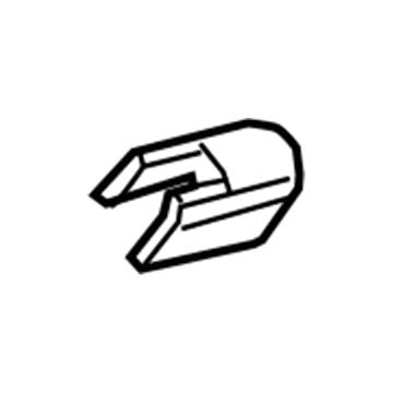 GM 13256921 Wiper Arm Cap, Rear 13256921 GM Wiper Arm Cap, Rear Illustration 1 of 1