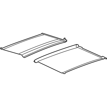 GM 23494801 Sunshade, Black 23494801 GM Sunshade, Black Illustration 1 of 1