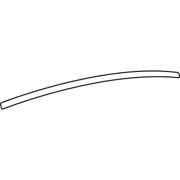 84028383 GM Reveal Molding, Silver, Rear Upper Driver Side Illustration 1 of 1