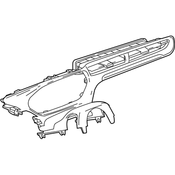 GM 42550271 Upper Shroud, Black 42550271 GM Upper Shroud, Black Illustration 1 of 1