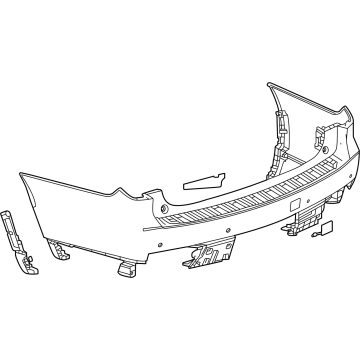 GM 85659288 Bumper Cover, Front Rear 85659288 GM Bumper Cover, Front Rear Illustration 1 of 1