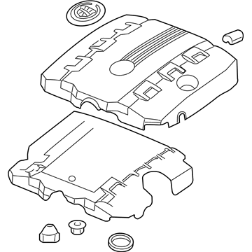 GM 12632150 Engine Cover 12632150 GM Engine Cover Illustration 1 of 1