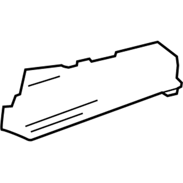 23245996 GM Track Cover, Black, Front Outer Illustration 1 of 1