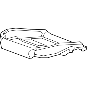 GM 23245145 Seat Cushion Pad 23245145 GM Seat Cushion Pad Illustration 1 of 1