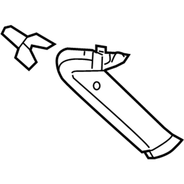 GM 20979345 Side Gate Trim, Driver Side 20979345 GM Side Gate Trim, Driver Side Illustration 1 of 1