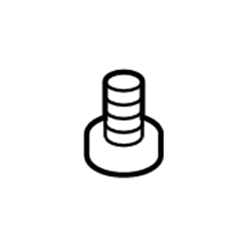 GM 20979347 Lower Gate Trim Retainer Screw, Rear 20979347 GM Lower Gate Trim Retainer Screw, Rear Illustration 1 of 1