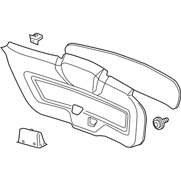 22819346 GM Lower Gate Trim Illustration 1 of 1