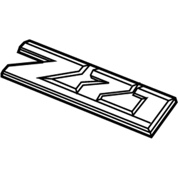 GM 23469243 Nameplate 23469243 GM Nameplate Illustration 1 of 1