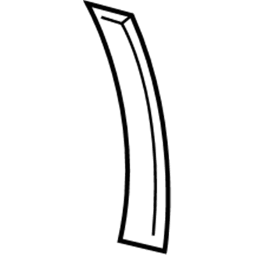 GM 23307973 Wheel Opening Molding, Rear Driver Side 23307973 GM Wheel Opening Molding, Rear Driver Side Illustration 1 of 1