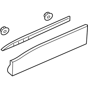 Chevy Traverse Limited Door Moldings - 84241716