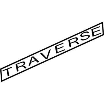 GM 84115500 Nameplate, Front 84115500 GM Nameplate, Front Illustration 1 of 1