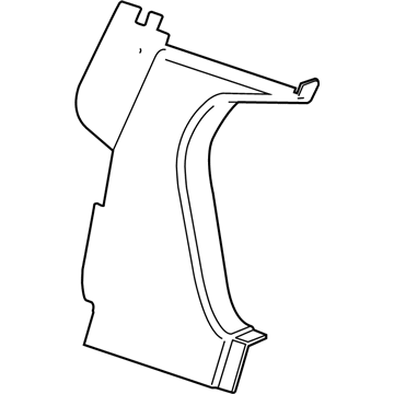 23184849 GM Lower Trim, Rear Driver Side Illustration 1 of 1