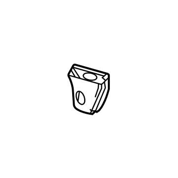 GM 84440456 Seat Belt Bezel, Black, Passenger Side 84440456 GM Seat Belt Bezel, Black, Passenger Side Illustration 1 of 1