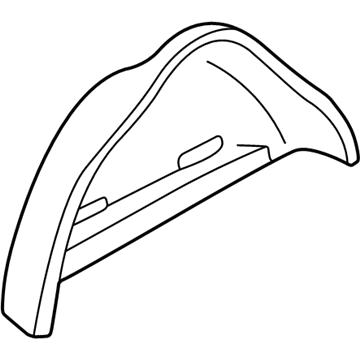 GM 12529835 Inner Wheelhouse, Driver Side 12529835 GM Inner Wheelhouse, Driver Side Illustration 1 of 1