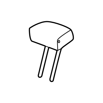 26529725 GM Restraint Assembly-3RD Row Seat Center Head *Backen Blackk Illustration 1 of 1