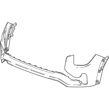 GM 26541365 Fascia, Front And Rear Bumper/Fascia Face 26541365 GM Fascia, Front And Rear Bumper/Fascia Face Illustration 1 of 1