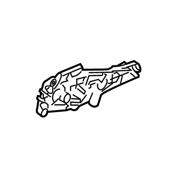 13560332 GM Bracket Assembly-Rear Side Door Outside Handle Illustration 1 of 1