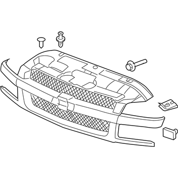 Chevy Silverado 2500 Grille - 19168629
