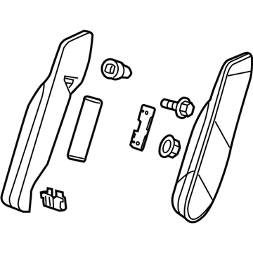 GM 20984664 Bolster, Titanium, Rear 20984664 GM Bolster, Titanium, Rear Illustration 1 of 1