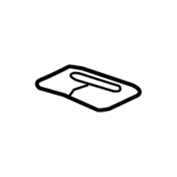 GM 94556478 Seat Belt Cover, Black 94556478 GM Seat Belt Cover, Black Illustration 1 of 1