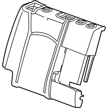 22976874 GM Seat Back Cover, Black, Rear Illustration 1 of 1