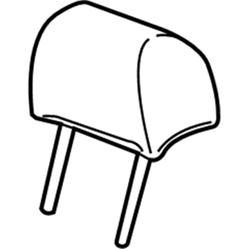 22871946 GM Headrest, Outer, Rear Illustration 1 of 1