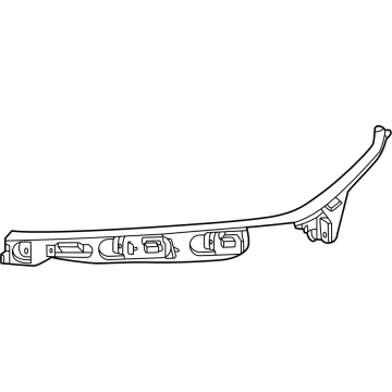 GM 26529140 Bracket Assembly-Headlamp *Black 26529140 GM Bracket Assembly-Headlamp *Black Illustration 1 of 1