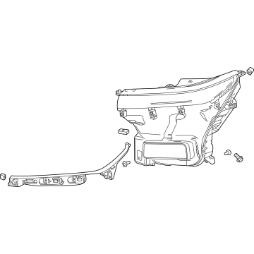 GM 26487078 Headlamp Assembly-Front 26487078 GM Headlamp Assembly-Front Illustration 1 of 1