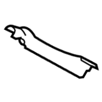 GM 15836567 Air Deflector Guide, Driver Side 15836567 GM Air Deflector Guide, Driver Side Illustration 1 of 1