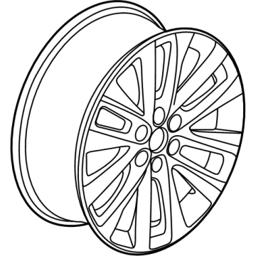 84444233 GM Wheel, Alloy, Rear Illustration 1 of 1