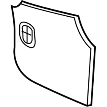 GM 25860311 Extension Panel, Passenger Side 25860311 GM Extension Panel, Passenger Side Illustration 1 of 1
