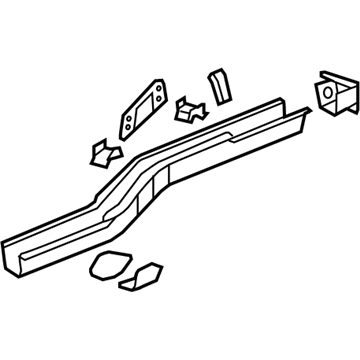 25880307 GM Rail Assembly, Rear Driver Side Illustration 1 of 1