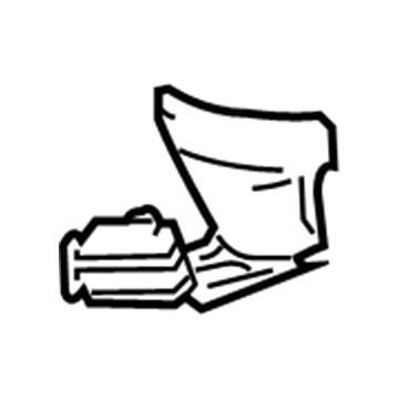 GM 15870900 Front Reinforcement, Driver Side 15870900 GM Front Reinforcement, Driver Side Illustration 1 of 1