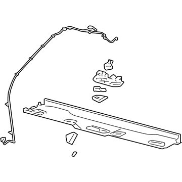 25941382 GM Header Trim Illustration 1 of 1