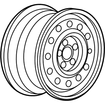 GM 90575885 Wheel, Steel 90575885 GM Wheel, Steel Illustration 1 of 1