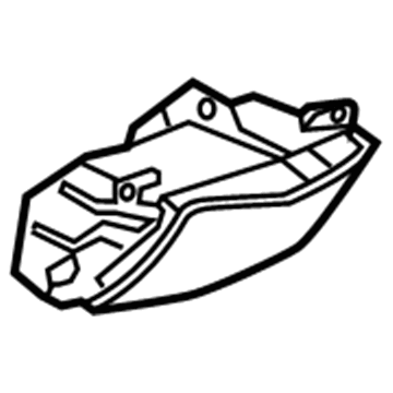 GM 22984773 Rear Compartment, Black 22984773 GM Rear Compartment, Black Illustration 1 of 1