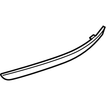 22894436 GM Handle Cover, Black, Passenger Side Illustration 1 of 1