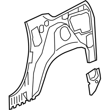 22980614 GM Inner Panel, Lower Driver Side Illustration 1 of 1