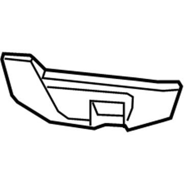 25900191 GM Outer Finish Panel, Titanium, Passenger Side Illustration 1 of 1