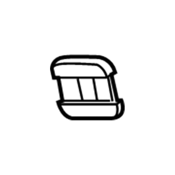 GM 15901771 Trim Bezel, Rear 15901771 GM Trim Bezel, Rear Illustration 1 of 1