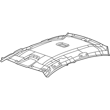 GM 19328956 Headliner, Titanium 19328956 GM Headliner, Titanium Illustration 1 of 1