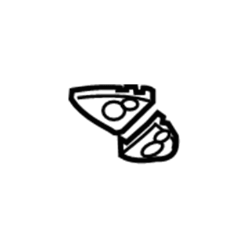 22691356 GM Reading Lamp Lens, Passenger Side Illustration 1 of 1