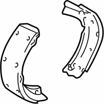 Chevy Venture Parking Brake Shoes - 18030045