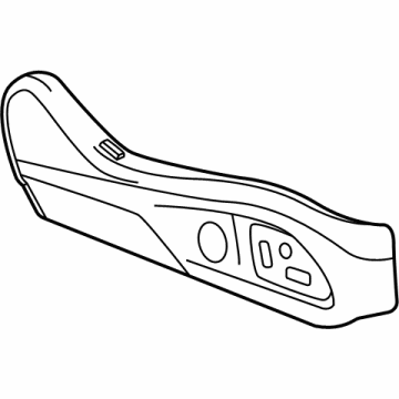 GM 84791841 Outer Finish Panel, Front Passenger Side 84791841 GM Outer Finish Panel, Front Passenger Side Illustration 1 of 1