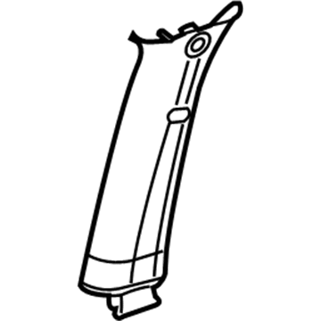 GM 15233539 Upper Center Pillar Trim, Driver Side 15233539 GM Upper Center Pillar Trim, Driver Side Illustration 1 of 1