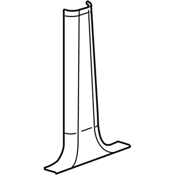 GM 15246142 Lower Center Pillar Trim, Passenger Side 15246142 GM Lower Center Pillar Trim, Passenger Side Illustration 1 of 1