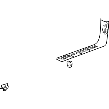 GM 15125638 Front Sill Plate, Gray, Driver Side 15125638 GM Front Sill Plate, Gray, Driver Side Illustration 1 of 1