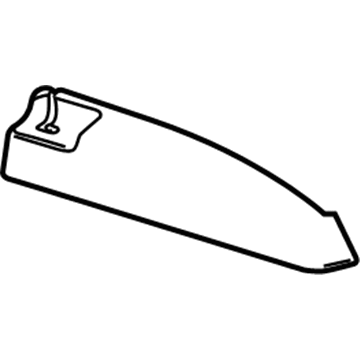 GM 95017974 Closure Panel, Black 95017974 GM Closure Panel, Black Illustration 1 of 1
