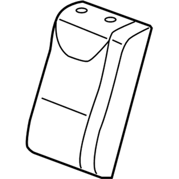 GM 19210952 Seat Back Cover, Titanium, Rear Passenger Side 19210952 GM Seat Back Cover, Titanium, Rear Passenger Side Illustration 1 of 1